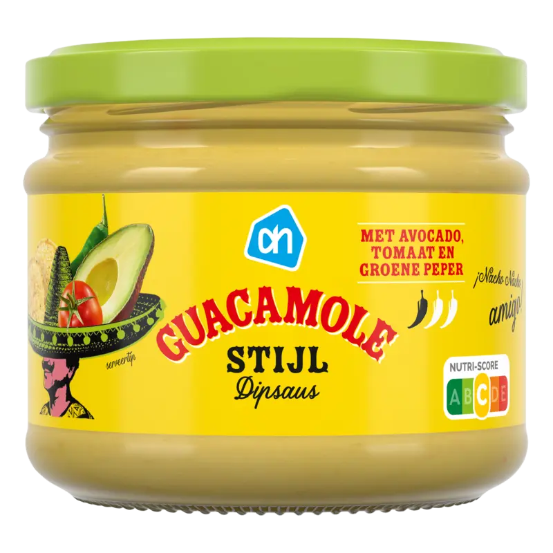 Guacamole stijl dipsaus