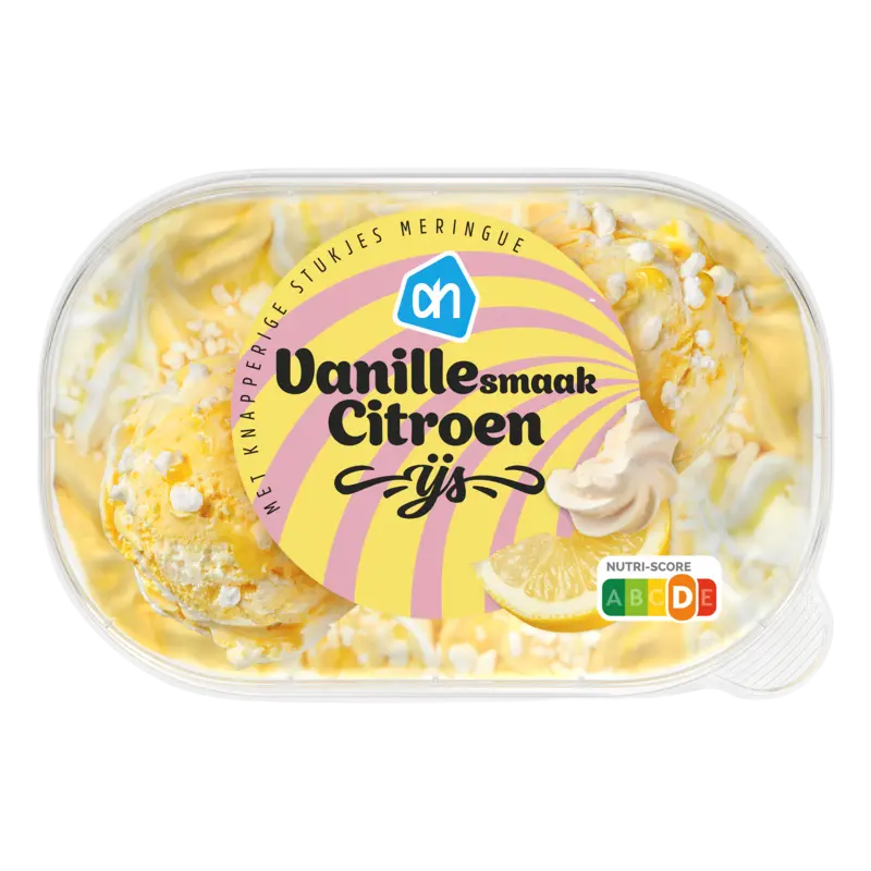 Vanille smaak citroen ijs