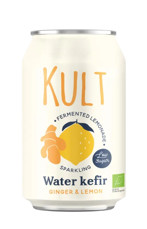 Kult Water kefir ginger & lemon
