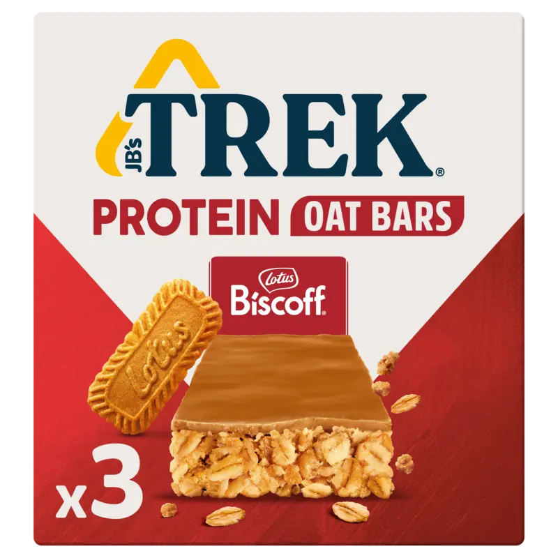 Trek Protein oat bars biscoff