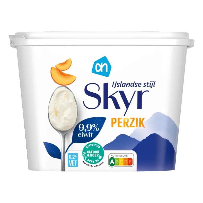 Skyr IJslandse stijl perzik