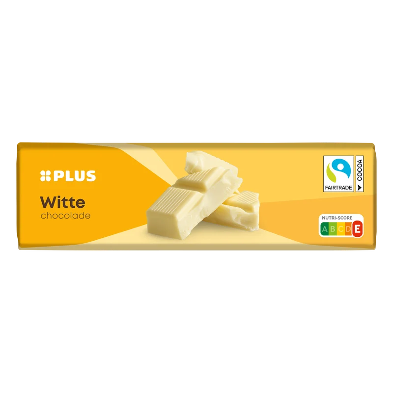 Chocoladereep wit Fairtrade