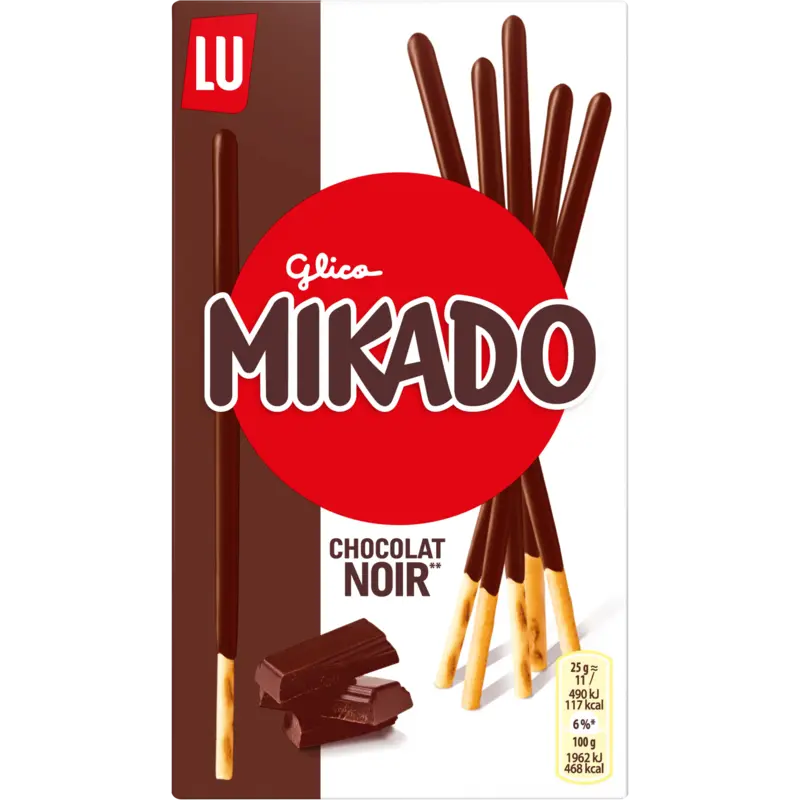 LU Mikado pure chocolade