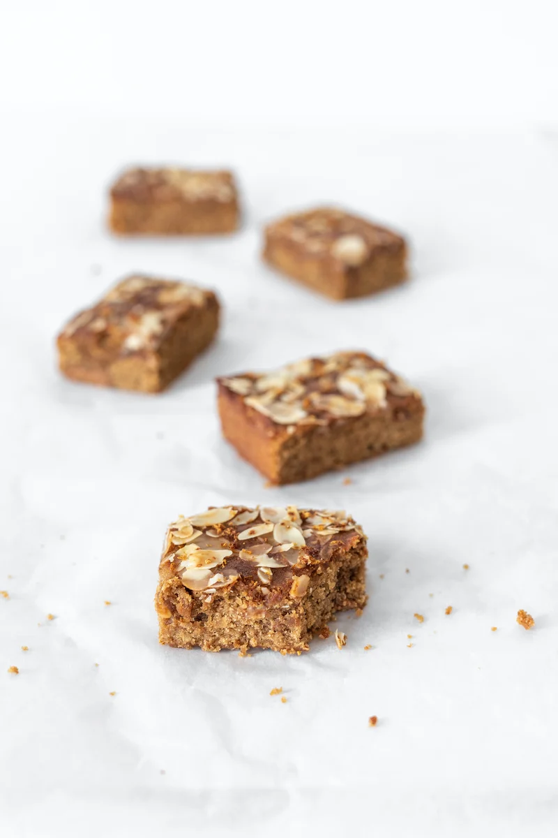 Sinaasappel karamel blondie