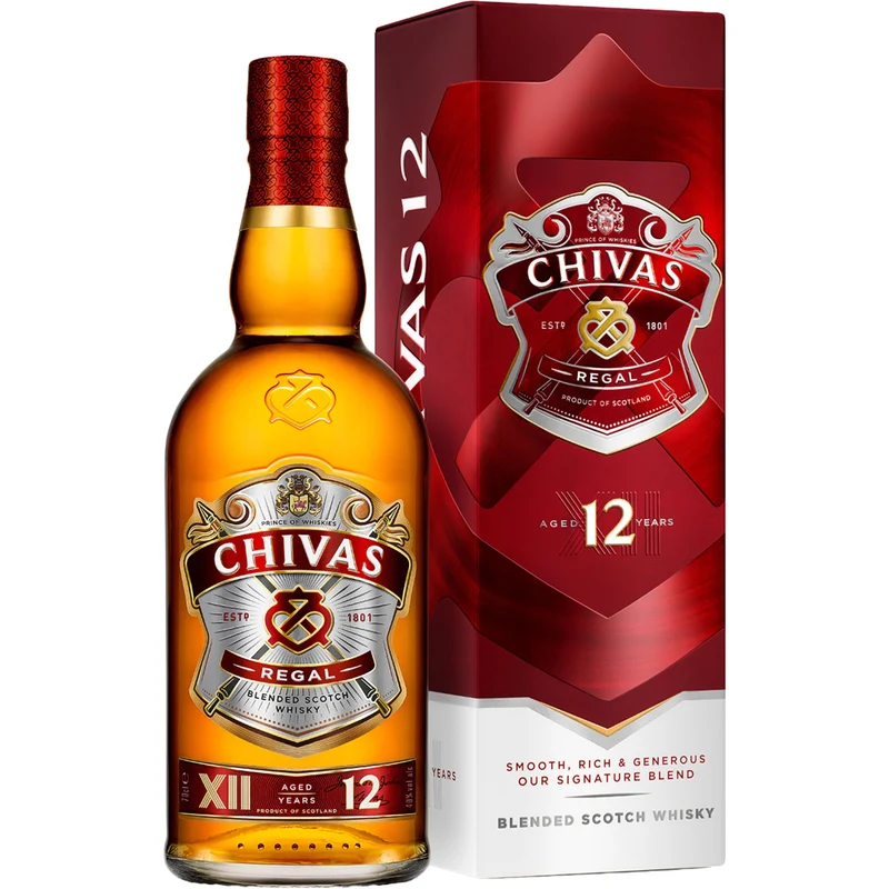 CHIVAS REGAL 12 AÑOS 40% ALC. 70 CL.