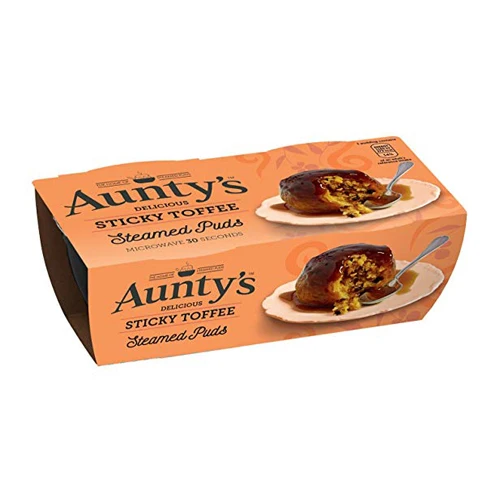 Aunty's Sticky Toffee Steamed Pudding 2x95g