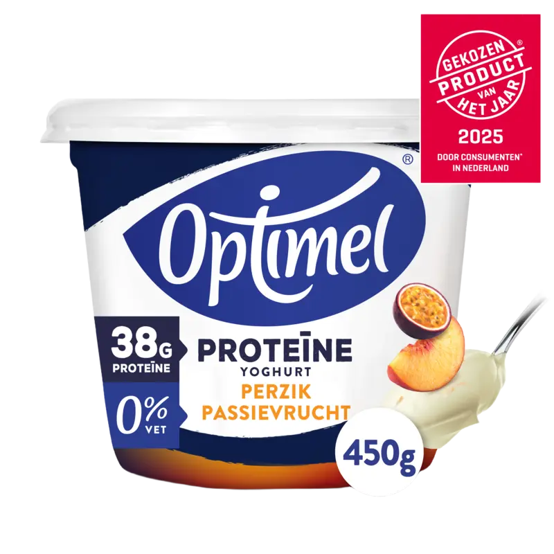 Optimel Proteïne yoghurt perzik passievrucht