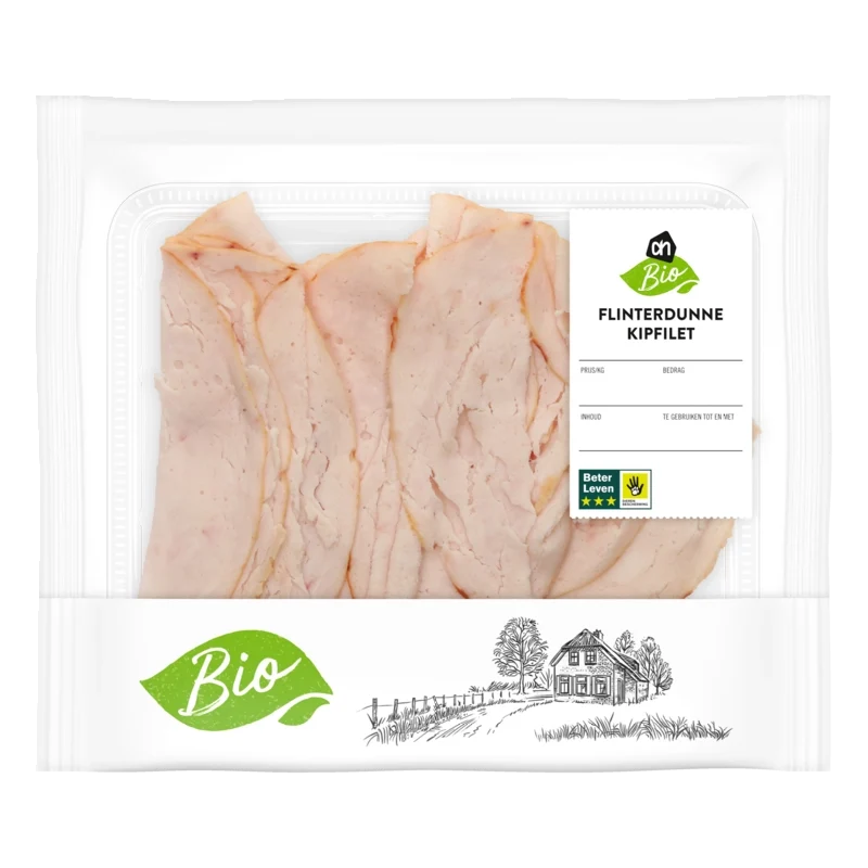 Biologisch Kipfilet flinterdun
