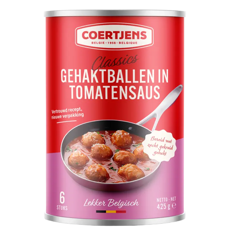 Coertjens Gehaktballen in tomatensaus