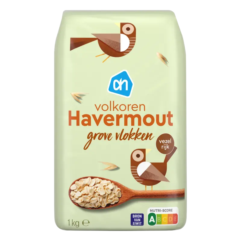 Volkoren havermout grove vlokken