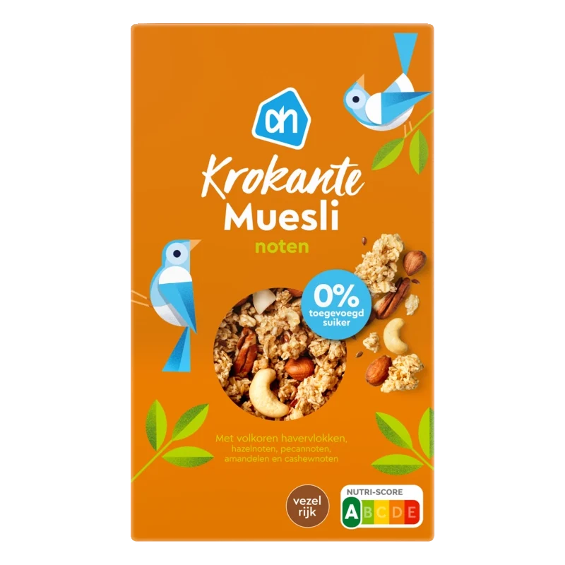 Krokante muesli noten