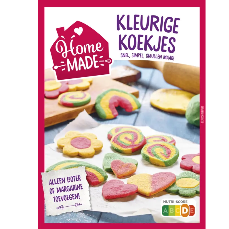 Homemade Mix voor kleurige koekjes