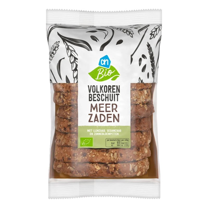 Biologisch Volkoren beschuit meerzaden