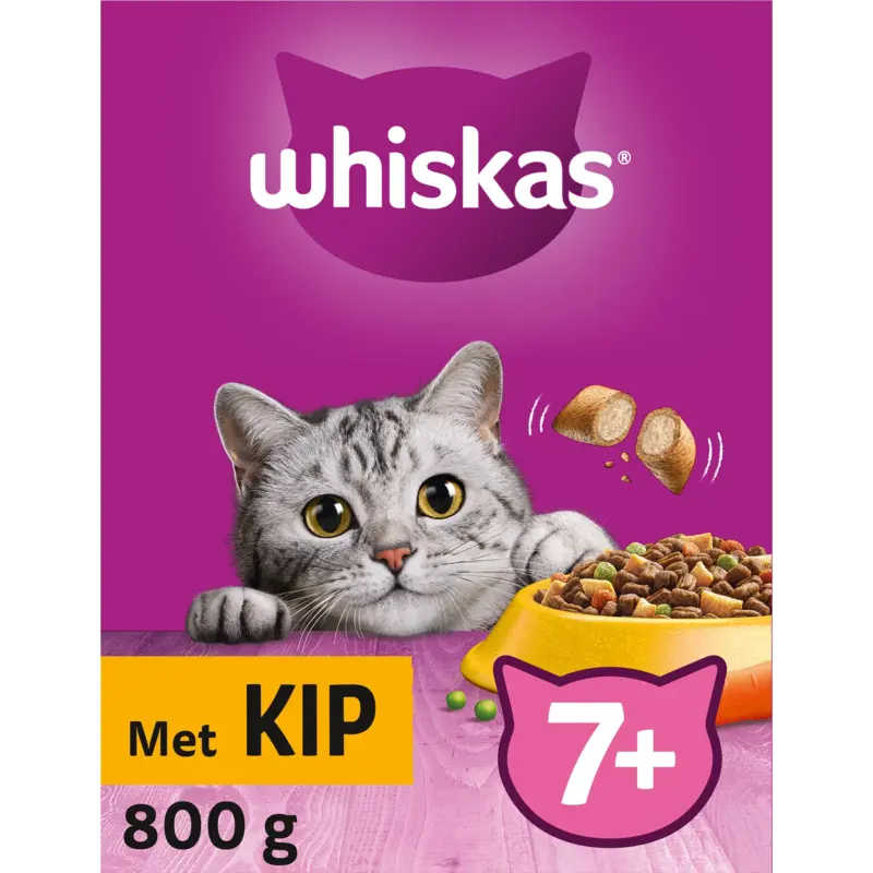 Whiskas 7+ Brokken met kip