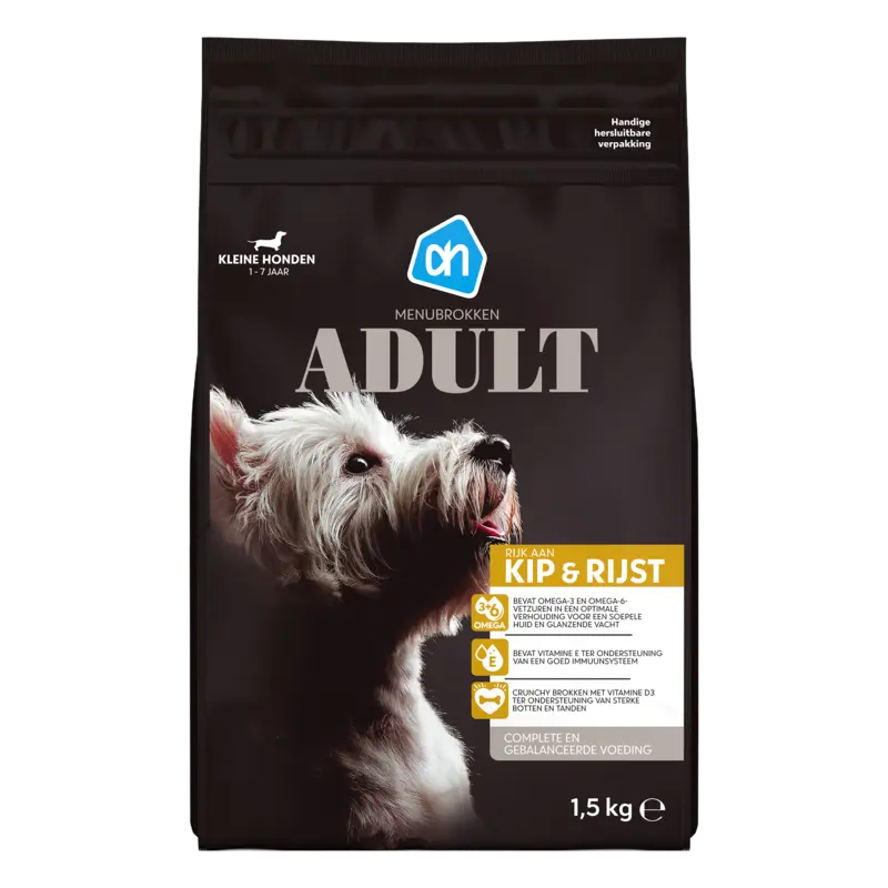Menubrokken adult kip & rijst