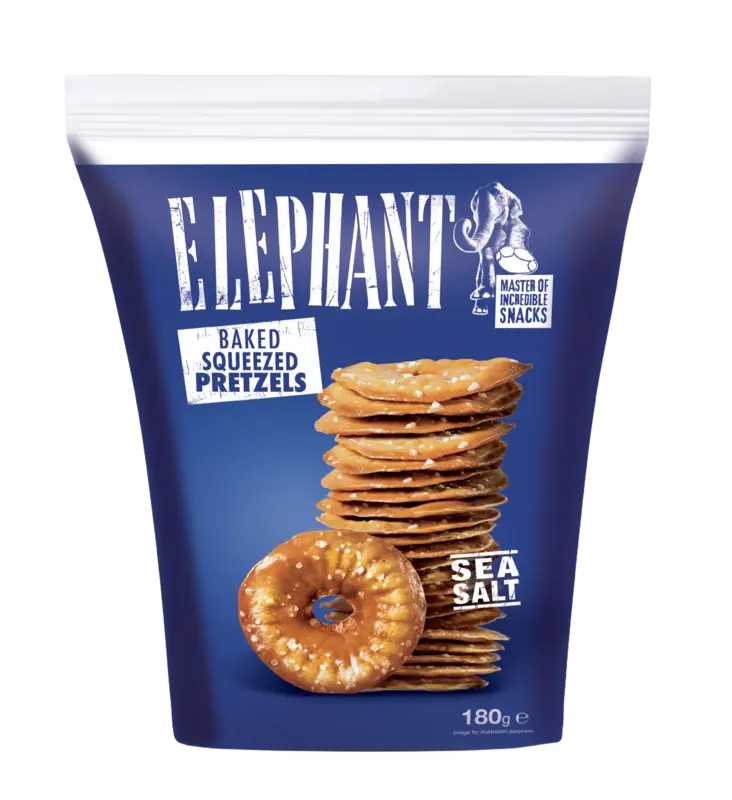 Elephant Pretzels zeezout