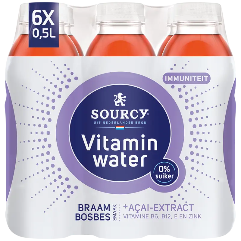 Sourcy Vitaminwater braam acai 6-pack