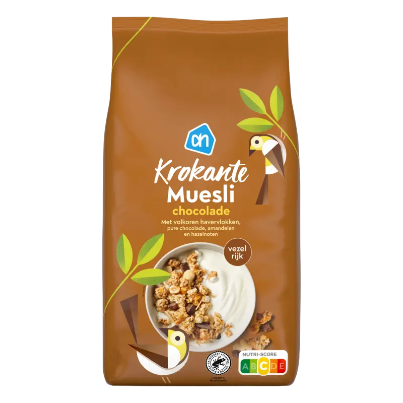 Krokante muesli chocolade