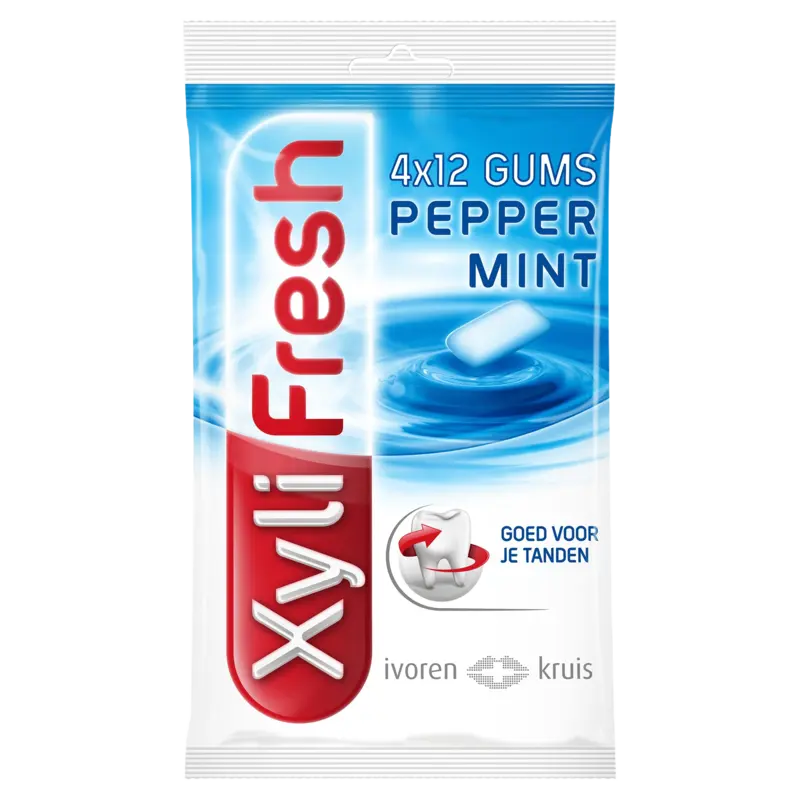 XyliFresh Peppermint gum sugarfree 4-pack