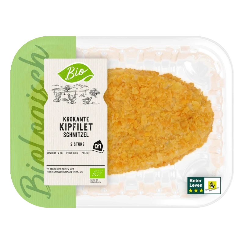 Biologisch Krokante kipfiletschnitzel