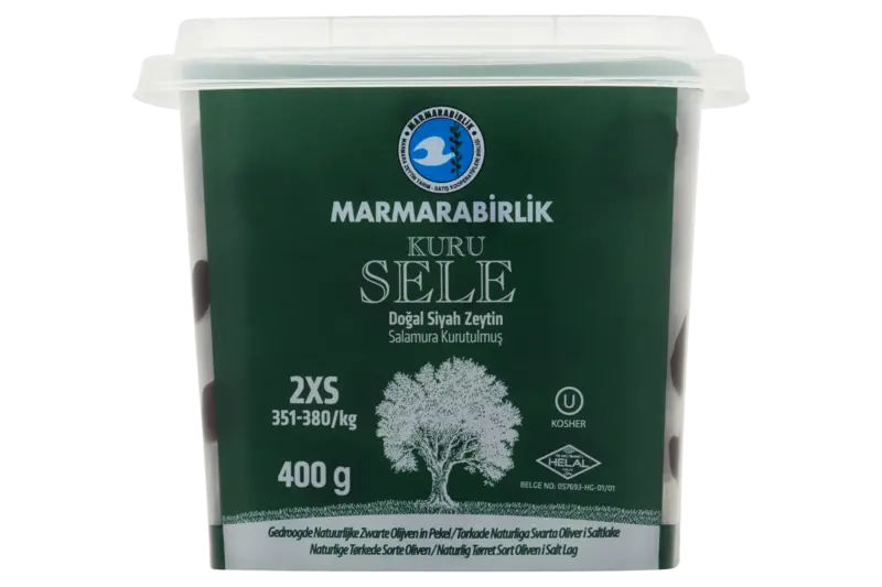 Marmarabirlik Kuru sele zwarte olijven