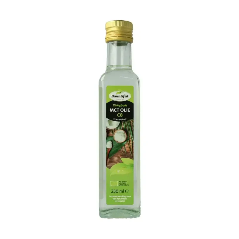 Bountiful Mct olie coconut pure - 99% caprylic bio 250 ml