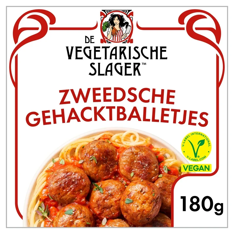 Vegetarische Slager Vegan Zweedsche gehacktballetjes