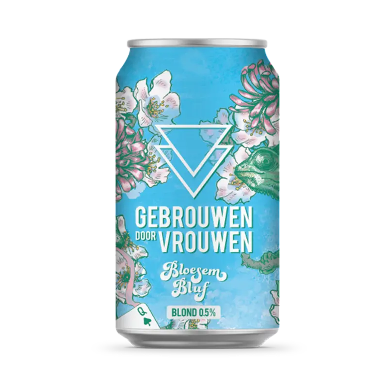 Gebrouwen door vrouw Bloesem bluf 0,5%