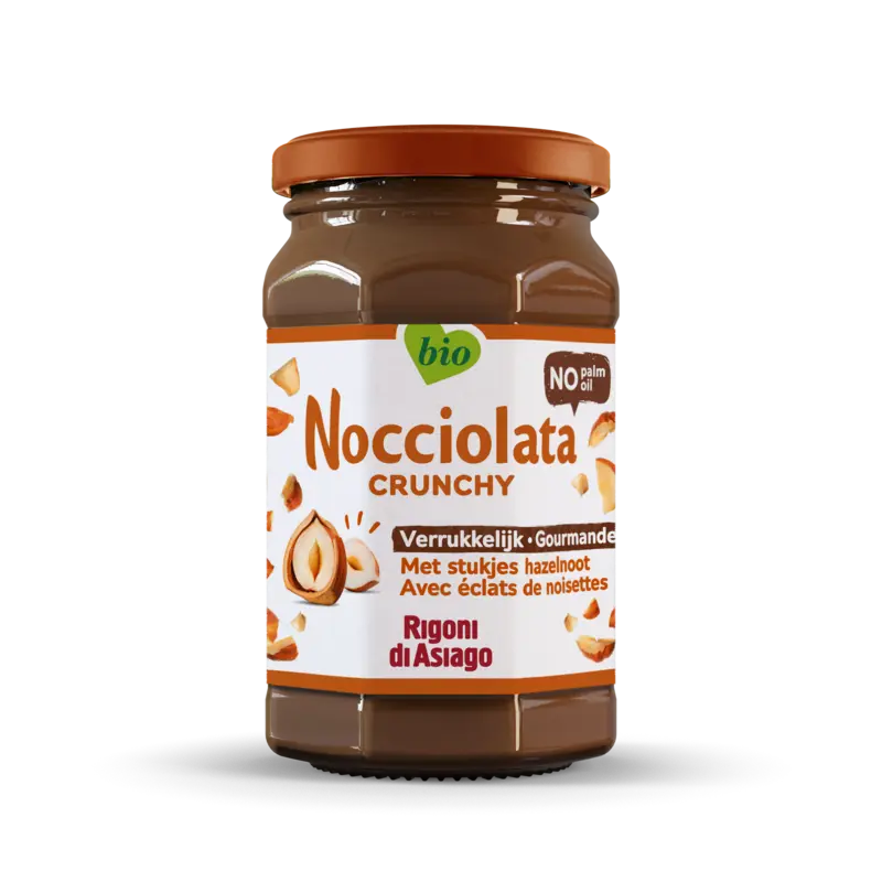 Nocciolata Crunchy hazelnootpasta zonder palmolie