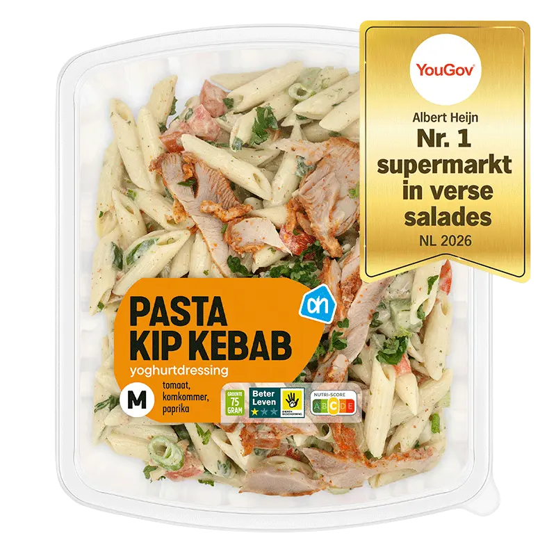 Pastasalade kip kebab