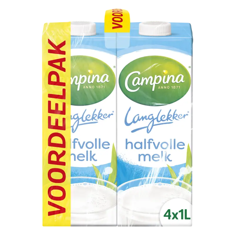 Campina Langlekker halfvolle melk voordeelpak