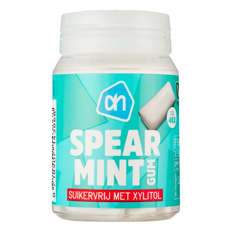 Spearmint gum suikervrij