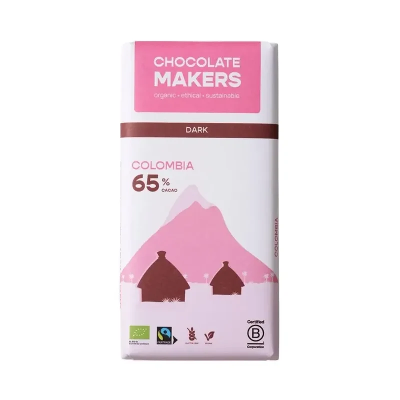Chocolatemakers Pure love reep 65% puur fairtrade 80 gram