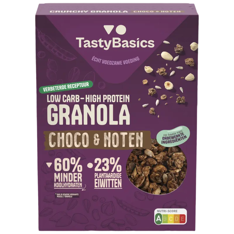 TastyBasics Crunchy granola choco & noten