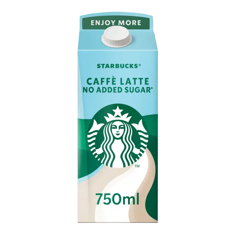 Starbucks Caffe latte no added sugar