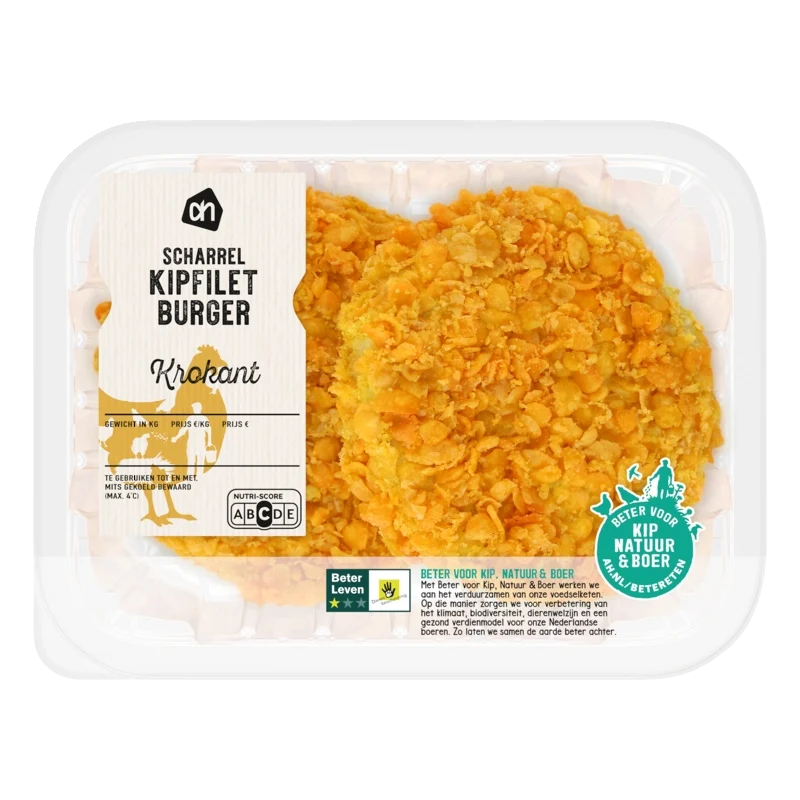 Scharrel krokante kipfilet burger