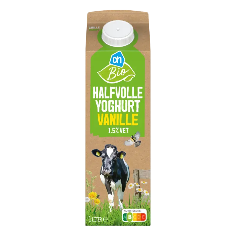 Biologisch Halfvolle yoghurt vanille 1,5%