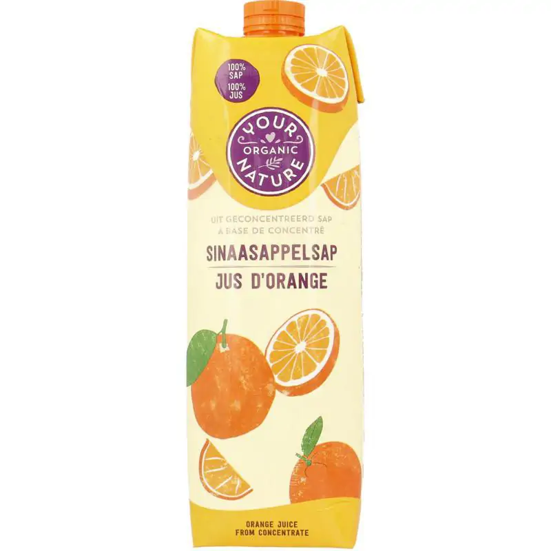 Your Organic Nature Sinaasappelsap bio 1 liter