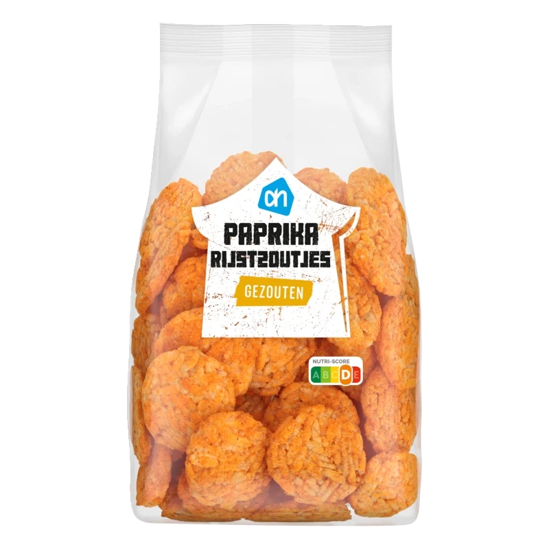 Paprika rijstzoutjes gezouten