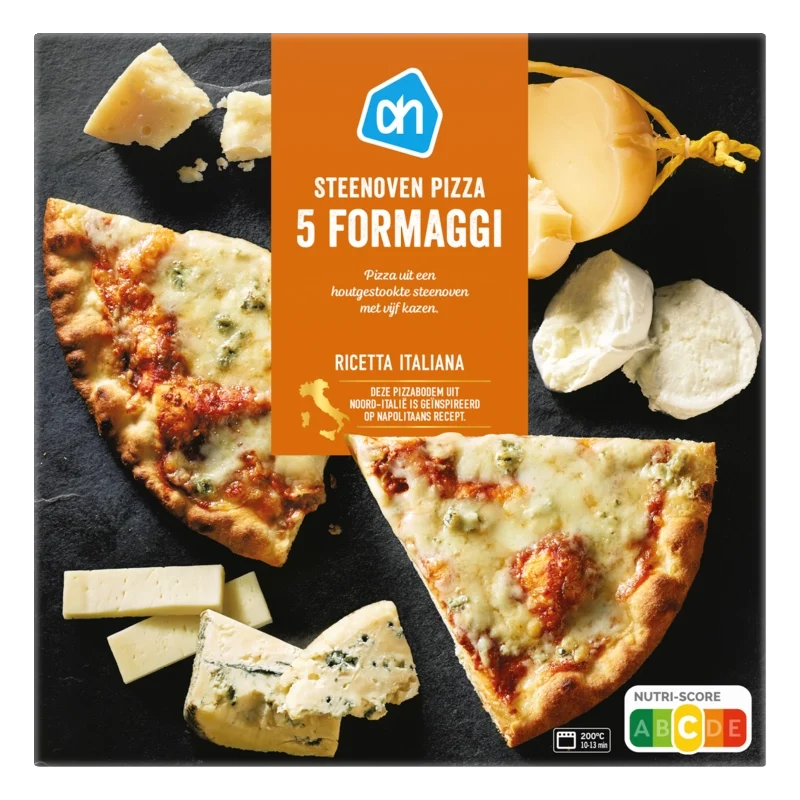 Steenoven pizza 5 formaggi