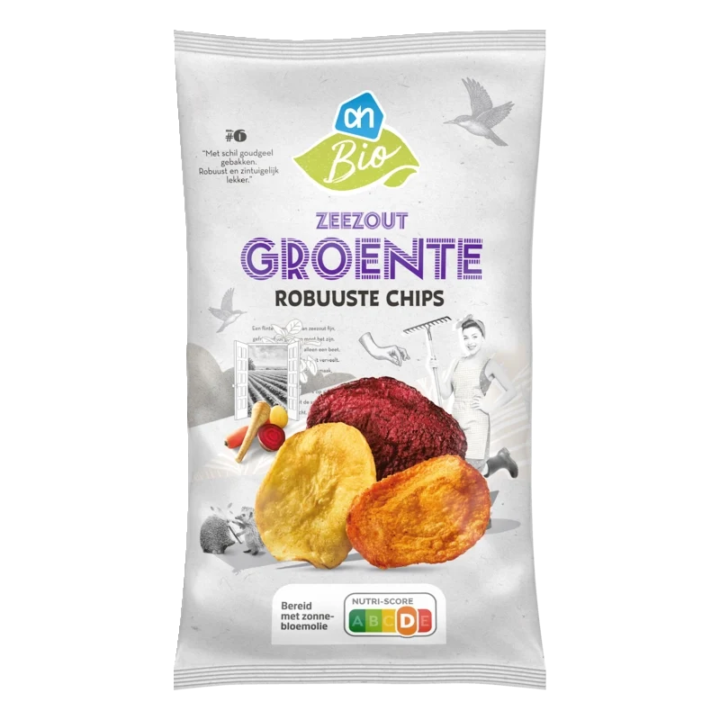 Biologisch Robuuste chips groente zeezout