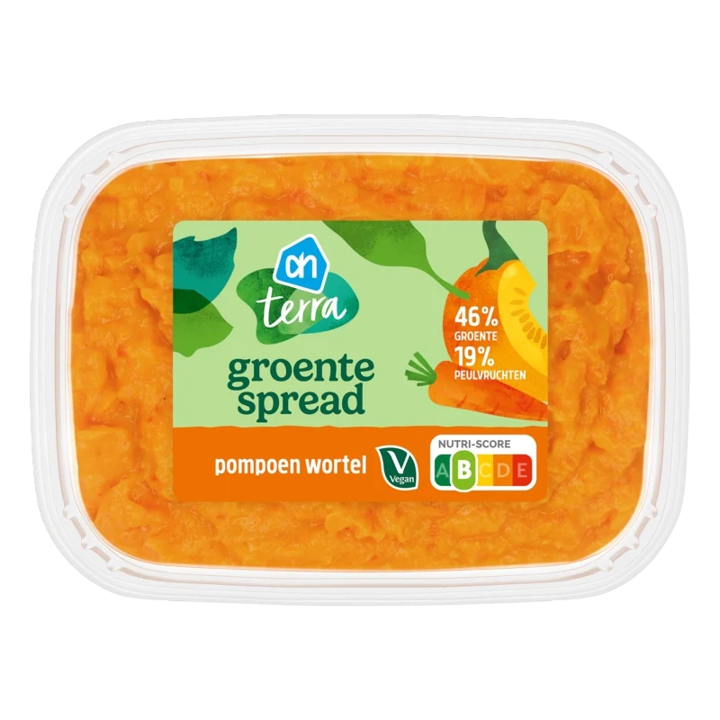 Terra Plantaardig groentespread pompoen wortel