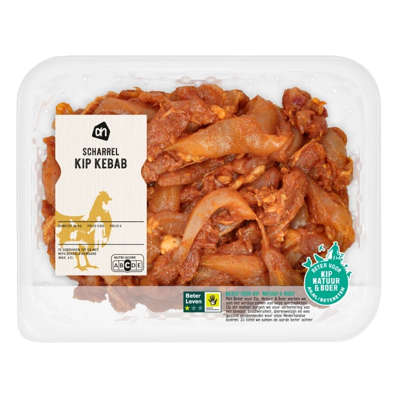 Scharrel kipdijfiletreepjes kebab