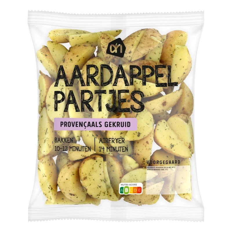 Aardappel partjes provencaals gekruid