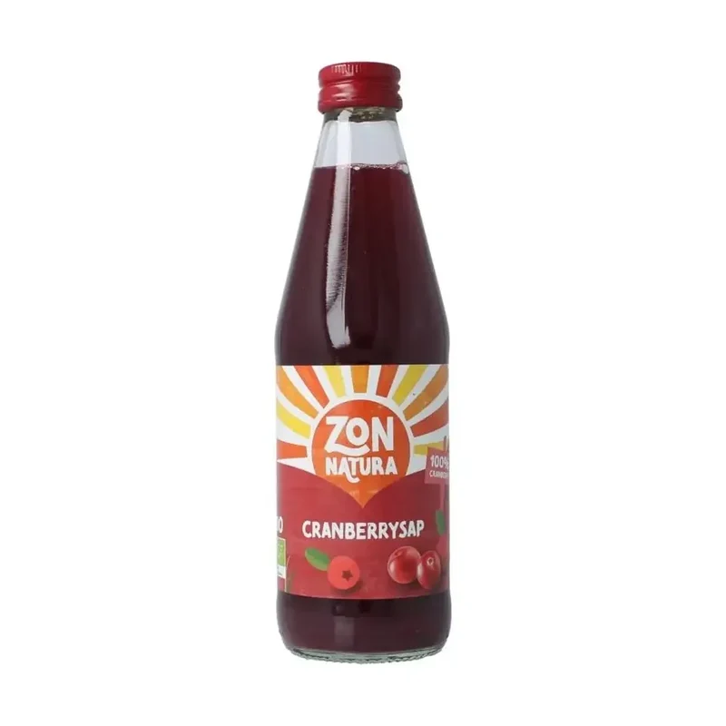 Zonnatura Cranberrysap puur 330 ml