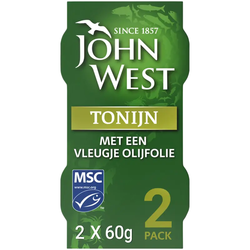John West Tonijn met een vleugje olijfolie 2-pack