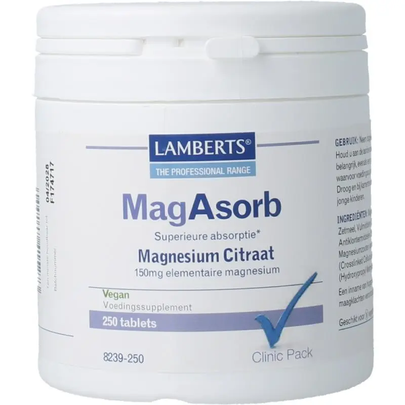 Lamberts Clinic Pack Magasorb 250 tabletten
