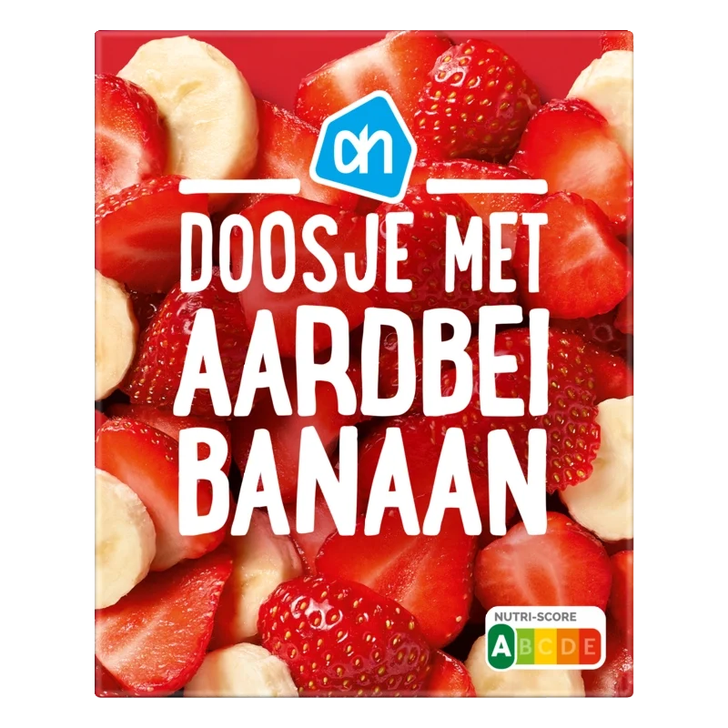 Doosje met aardbei banaan