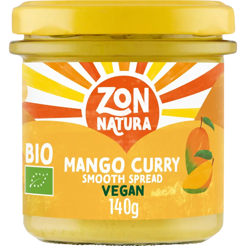 Zonnatura Smooth spread mango-curry