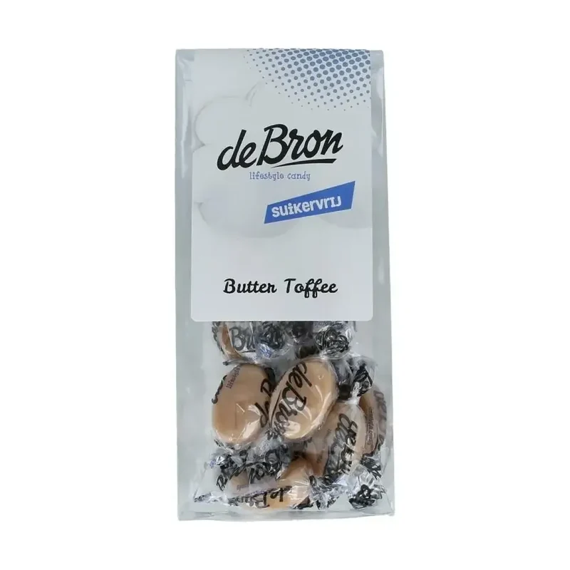 De Bron Buttertoffee suikervrij 65 gram